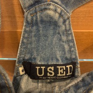 vintage denim overall dress